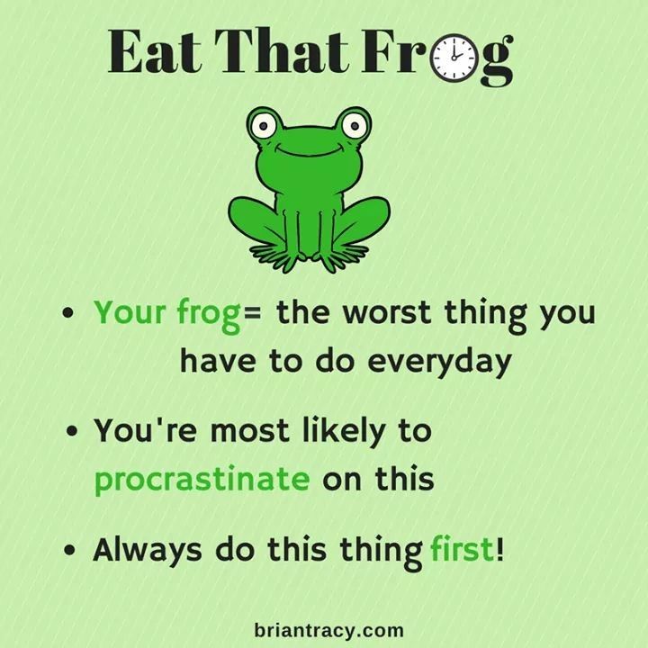 remote working tips - eat that frog