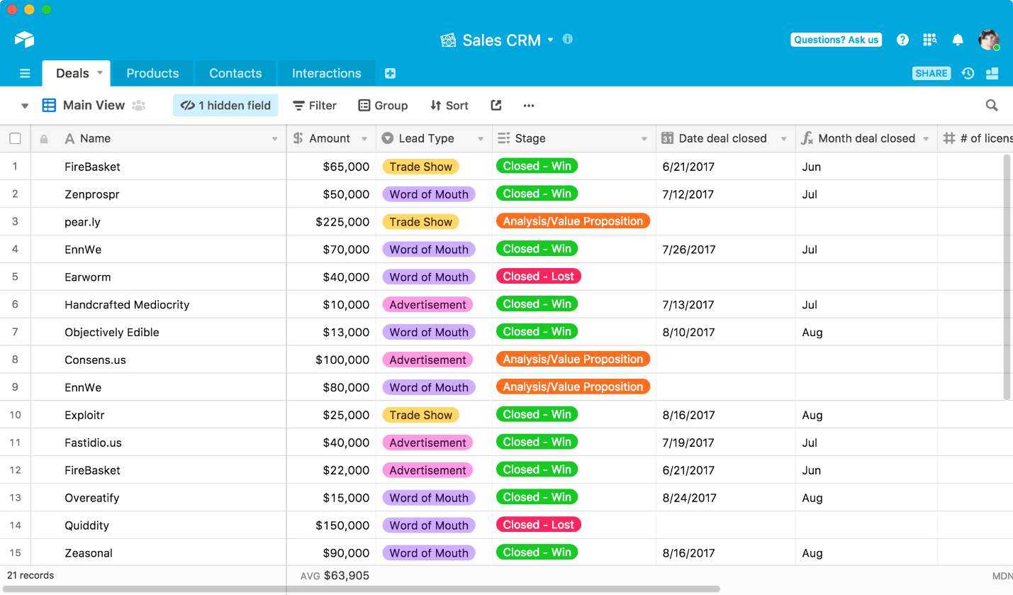 The best ClickUp Alternatives for Project Management. #5  – Airtable 