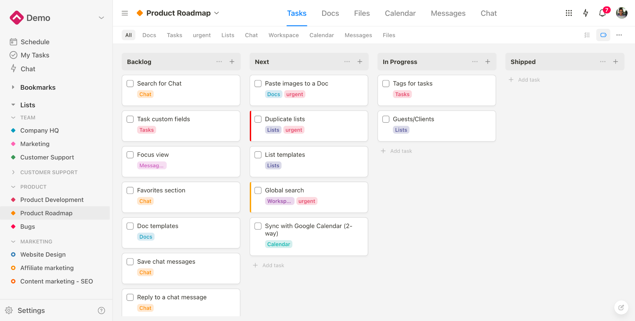 Upbase - Task Tags - An Overview