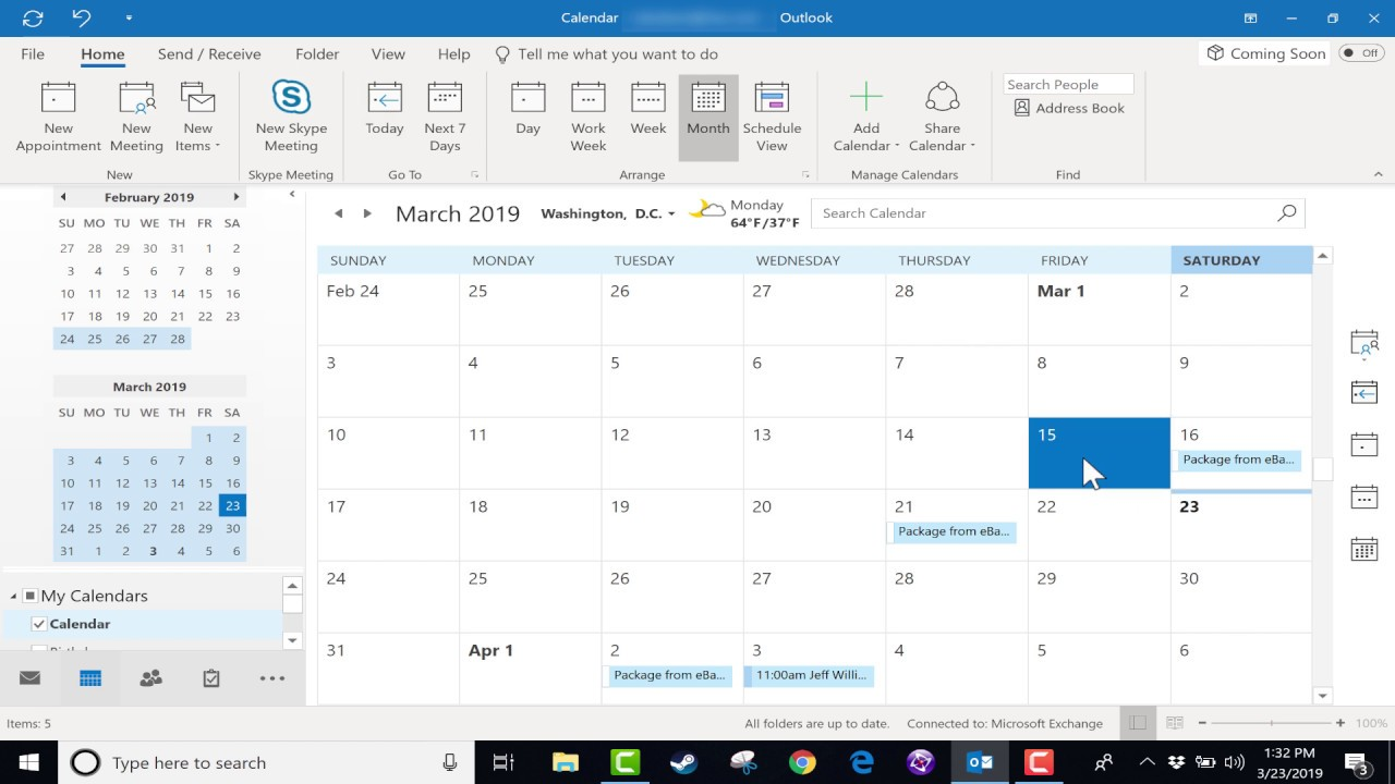 Best shared calendar app for teams. #4. Outlook Calendar