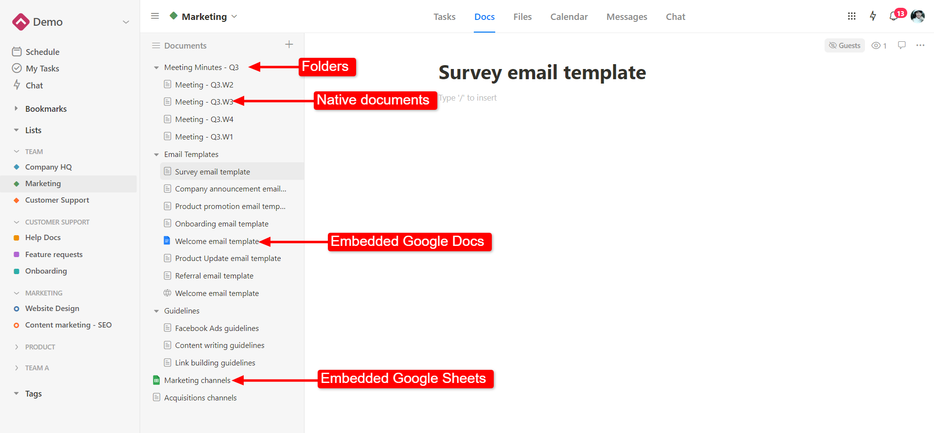 Upbase Docs module