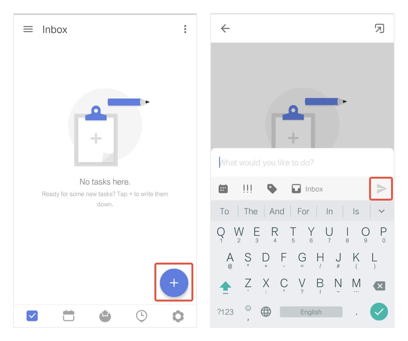 TickTick vs Todoist: TickTick task creation