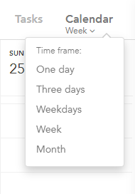 Sunsama vs Motion: Sunsama calendar timeframe settings