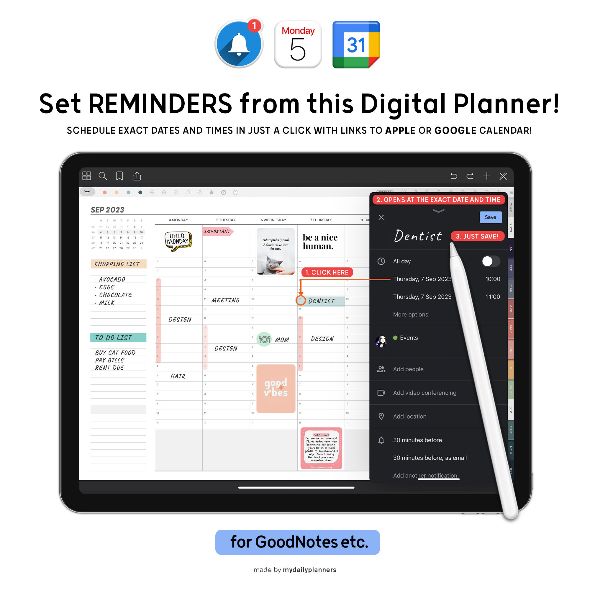 13 digital planner app options: #13 Mydailyplanners