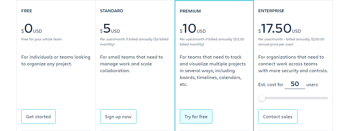 10+ Free Kanban Board Software Apps. #5 Trello - pricing 