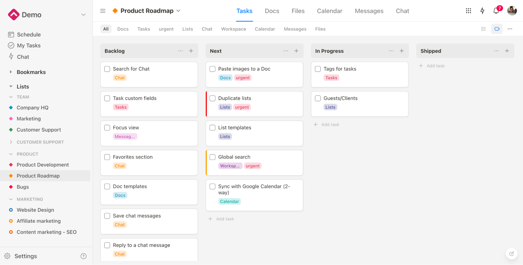 Upbase's timeboxing