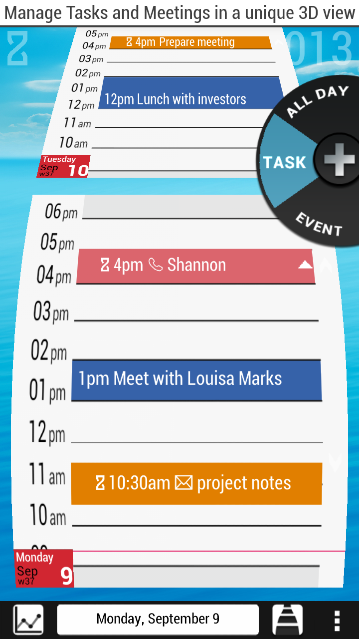 ZenDay is an ideal daily planner app with its unique's timeline view.