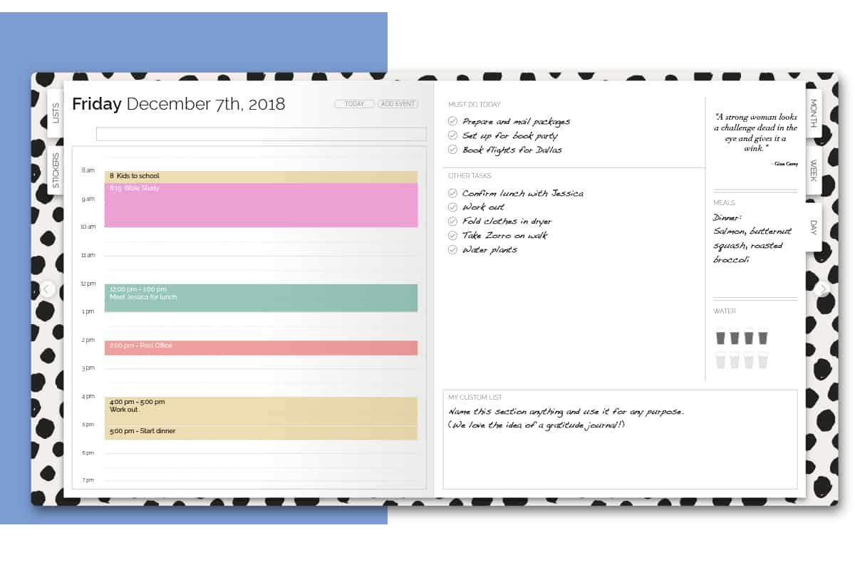 Artful Agenda - a good digital planner that syncs with Google Calendar