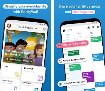 FamilyWall - a good family-shared calendar app for mobile users