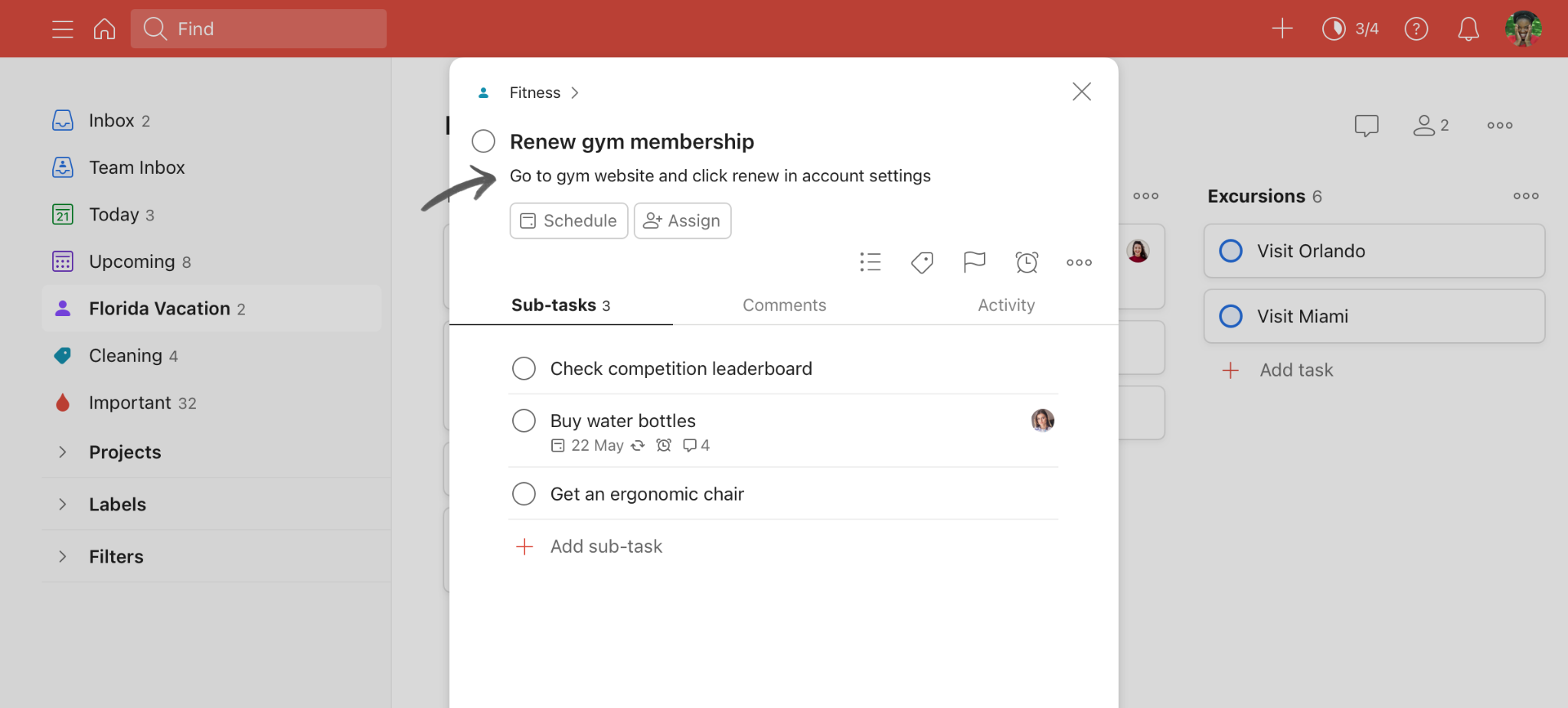 Best Planner Apps for Students: #4 Todoist