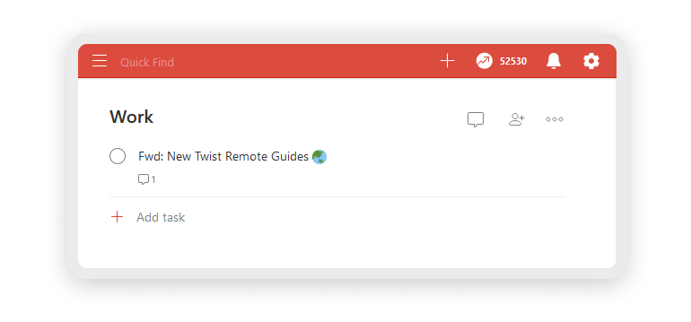 Todoist vs Things 3: Todoists's managing tasks from emails