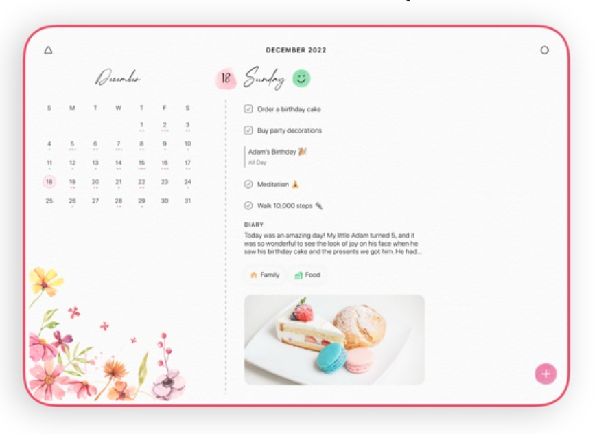 13 Best cute planner apps | #7 Cute Planner & Journal Floret