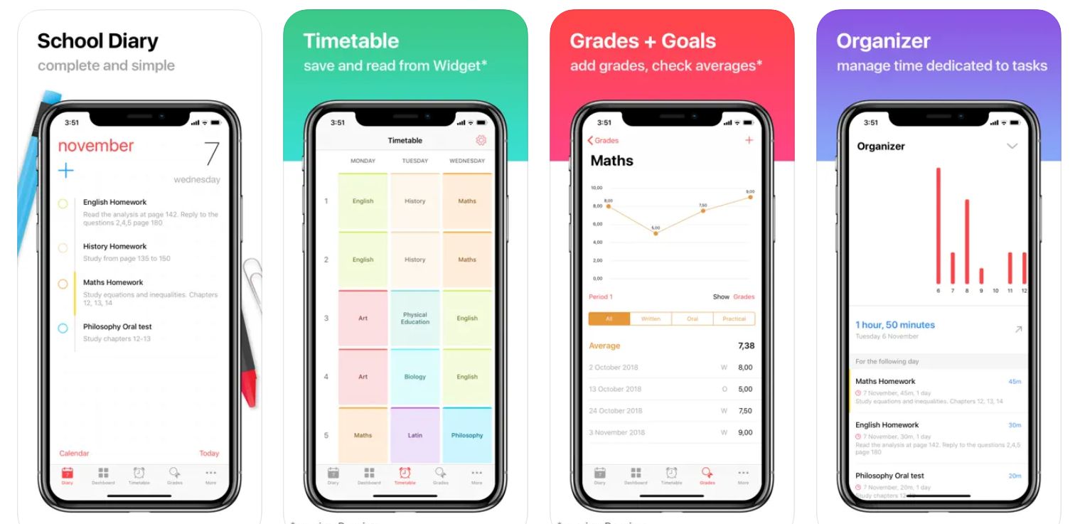 13 Best cute planner apps | #9. Smart Diary - Student Planner