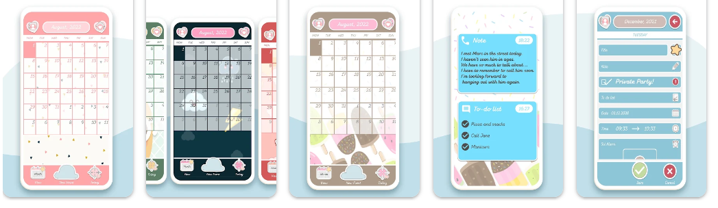 13 Best cute planner apps | #10 Rememberton - Cute Calendar