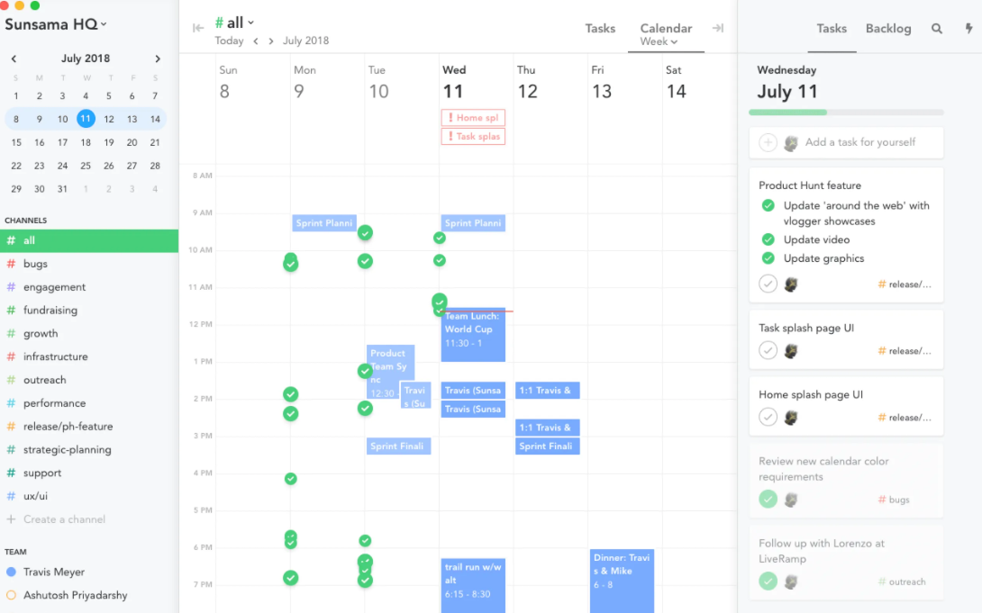 13 Best cute planner apps | #2 Sunsama