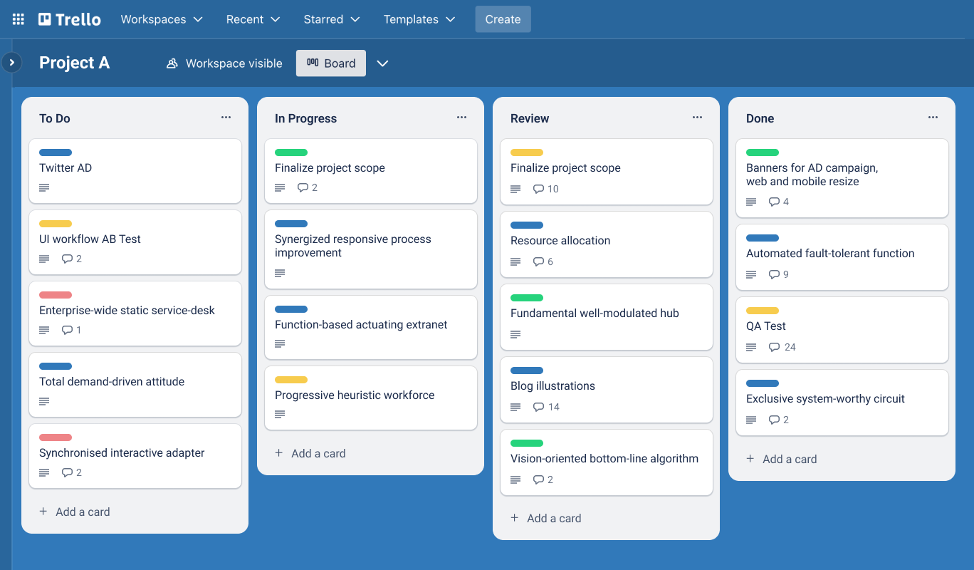 Trello vs Microsoft Planner | Trello overview