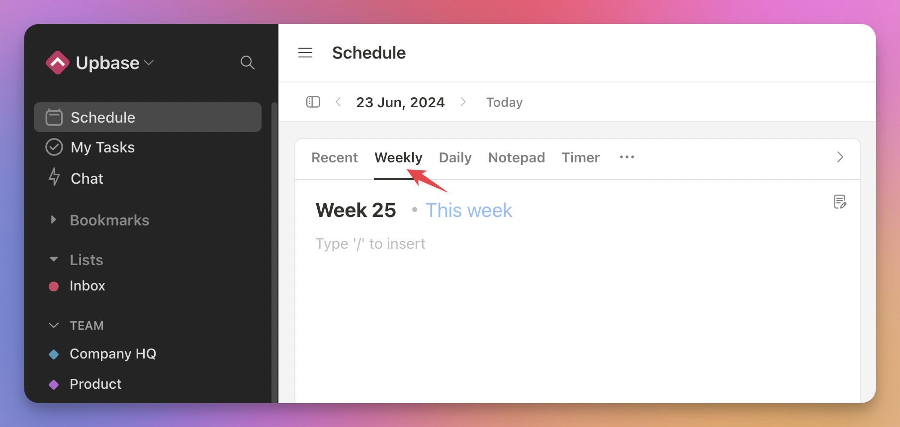 Upbase New in Upbase: Weekly Notes - The Upbase Blog