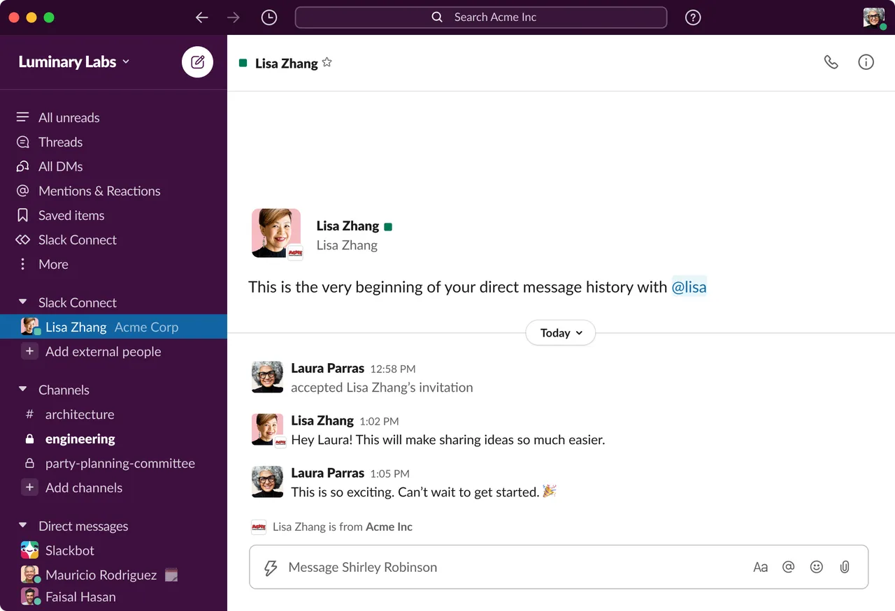 Benefits Of Slack For Work - Its Key Features: Direct Messaging