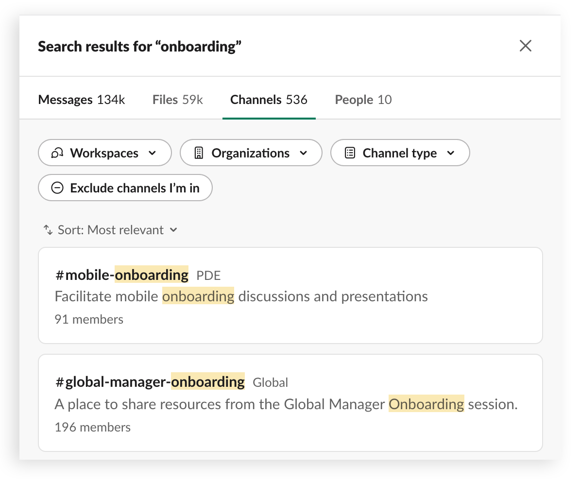 Benefits Of Slack For Work - Its Key Features: Search Function