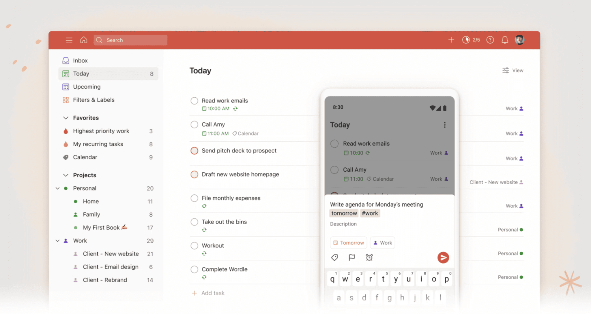 10 Best Free Task Management Software for Small Business | #4. Todoist — Best for task breakdown and organization