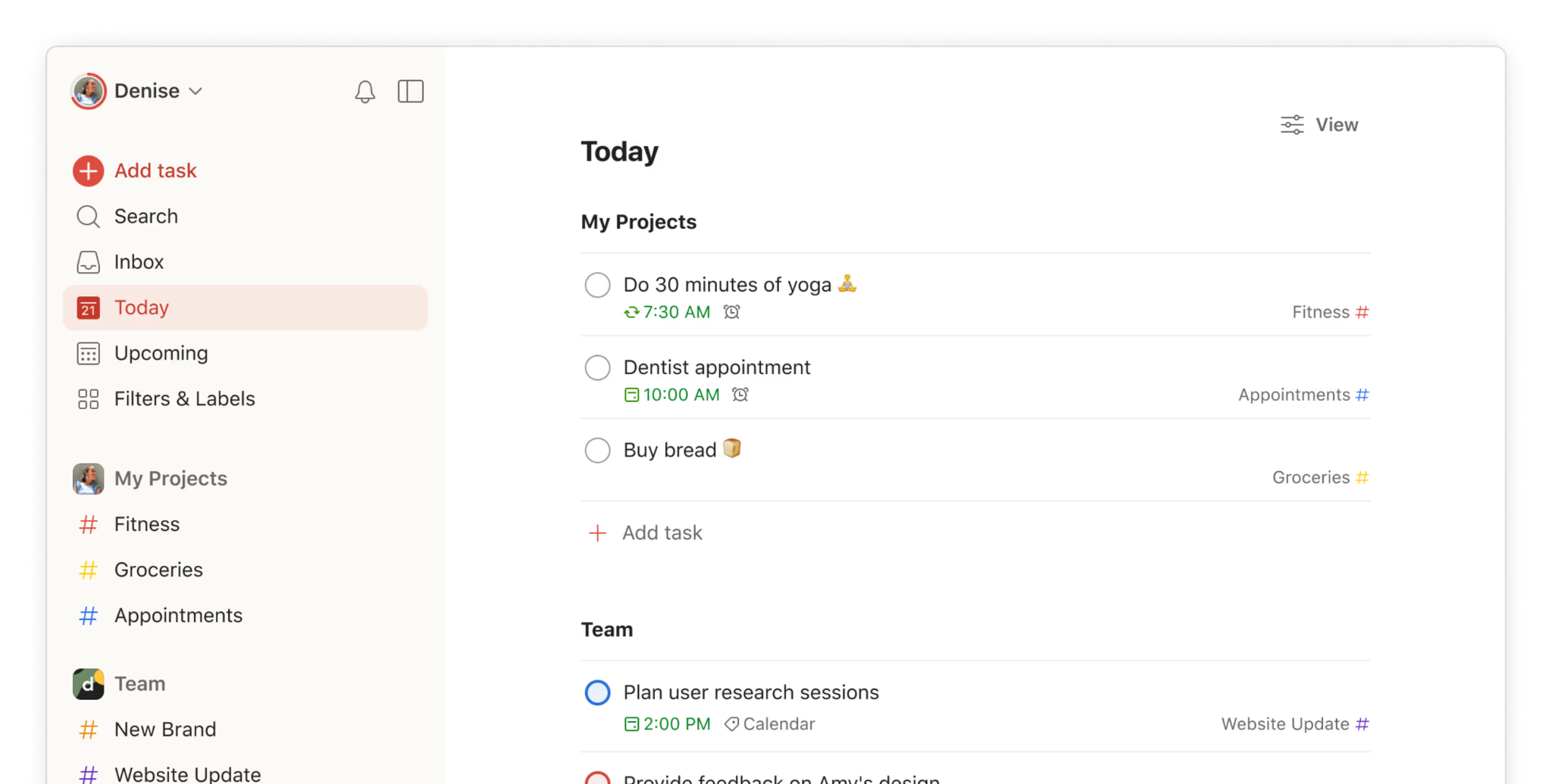 13 Best Personal Planner App Picks - #2 Todoist — Best For A Balance of Simplicity and Power